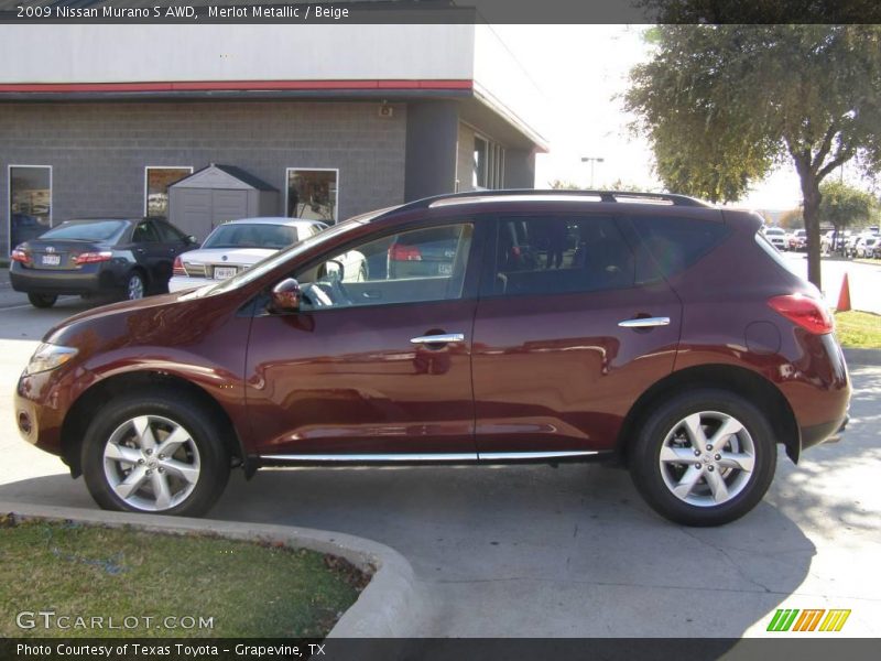 Merlot Metallic / Beige 2009 Nissan Murano S AWD
