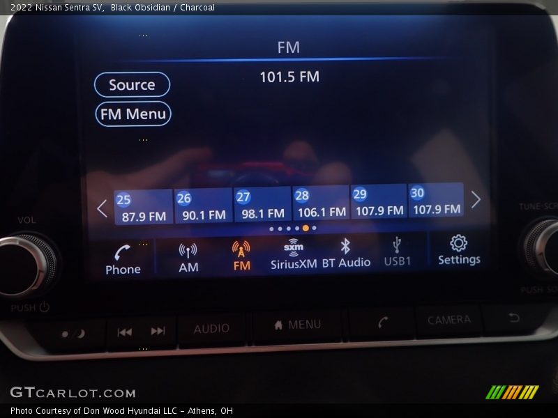 Black Obsidian / Charcoal 2022 Nissan Sentra SV