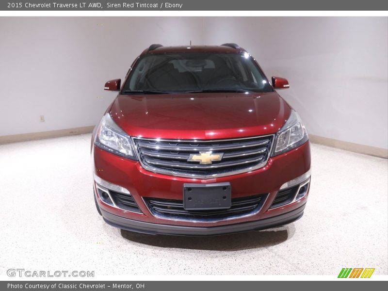 Siren Red Tintcoat / Ebony 2015 Chevrolet Traverse LT AWD