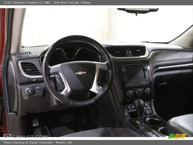 Siren Red Tintcoat / Ebony 2015 Chevrolet Traverse LT AWD