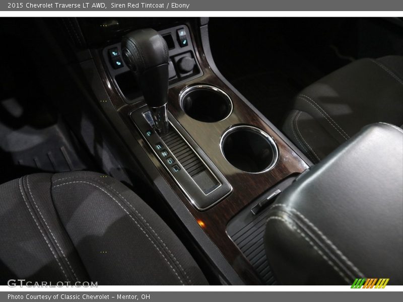 Siren Red Tintcoat / Ebony 2015 Chevrolet Traverse LT AWD