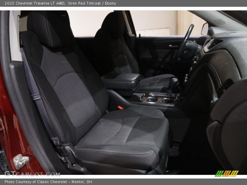 Siren Red Tintcoat / Ebony 2015 Chevrolet Traverse LT AWD