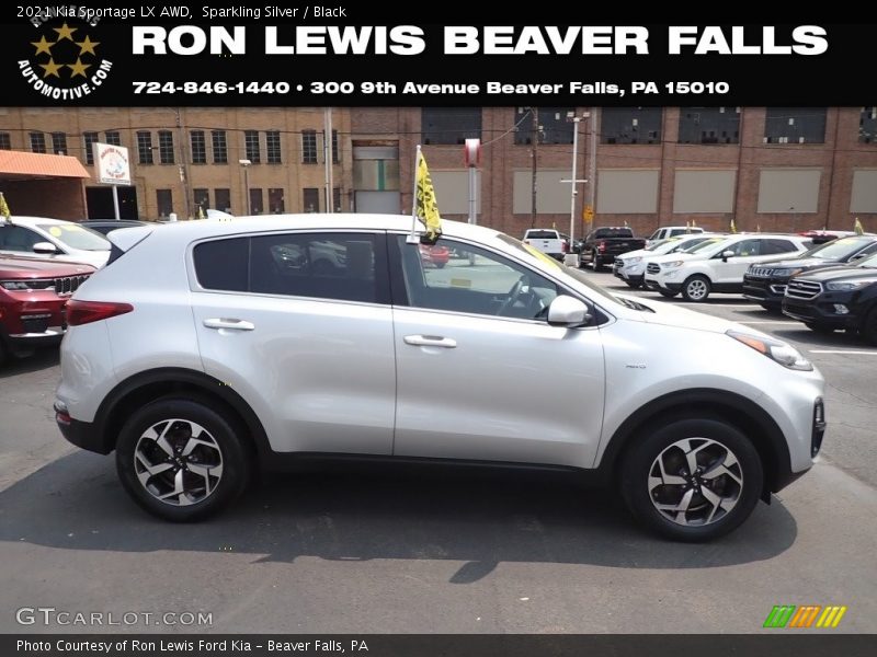 Sparkling Silver / Black 2021 Kia Sportage LX AWD