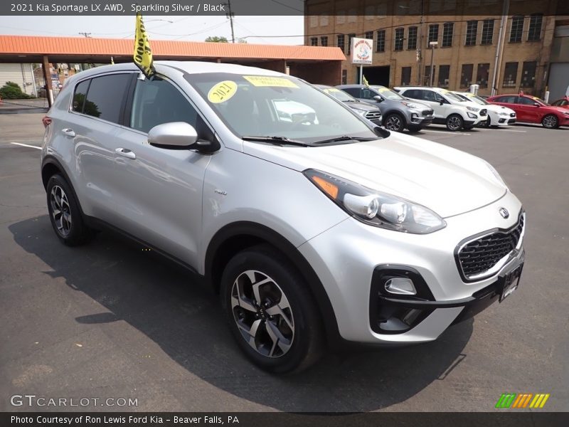 Sparkling Silver / Black 2021 Kia Sportage LX AWD