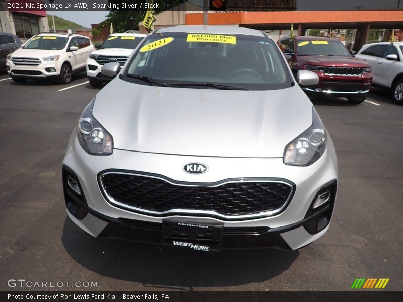 Sparkling Silver / Black 2021 Kia Sportage LX AWD