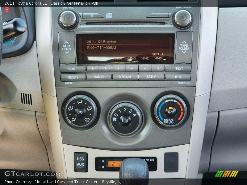 Classic Silver Metallic / Ash 2011 Toyota Corolla LE