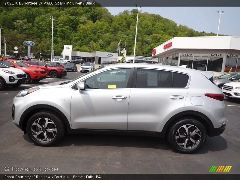 Sparkling Silver / Black 2021 Kia Sportage LX AWD
