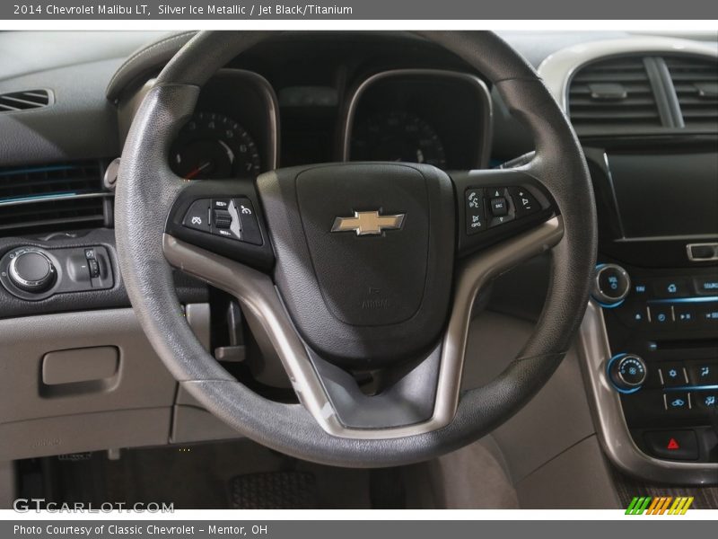 Silver Ice Metallic / Jet Black/Titanium 2014 Chevrolet Malibu LT