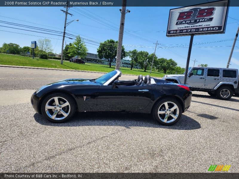 Mysterious Black / Ebony 2008 Pontiac Solstice GXP Roadster