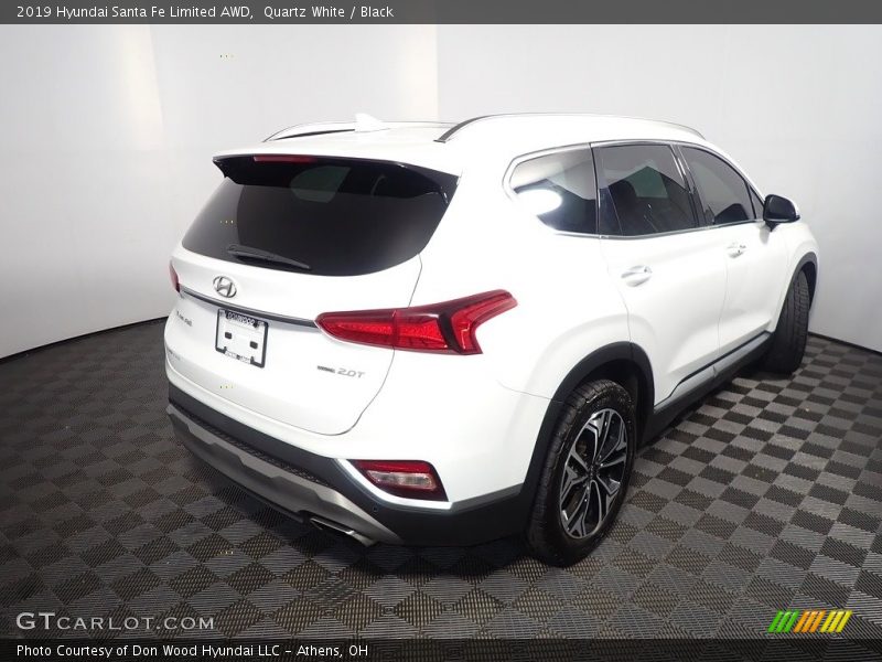 Quartz White / Black 2019 Hyundai Santa Fe Limited AWD