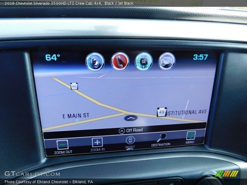 Black / Jet Black 2018 Chevrolet Silverado 3500HD LTZ Crew Cab 4x4
