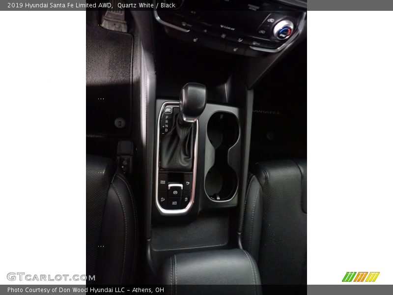 Quartz White / Black 2019 Hyundai Santa Fe Limited AWD