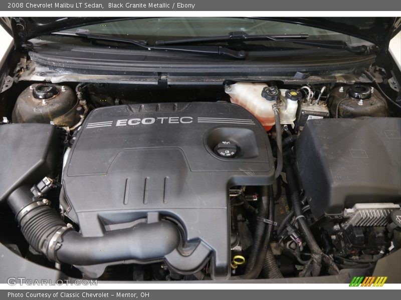 Black Granite Metallic / Ebony 2008 Chevrolet Malibu LT Sedan