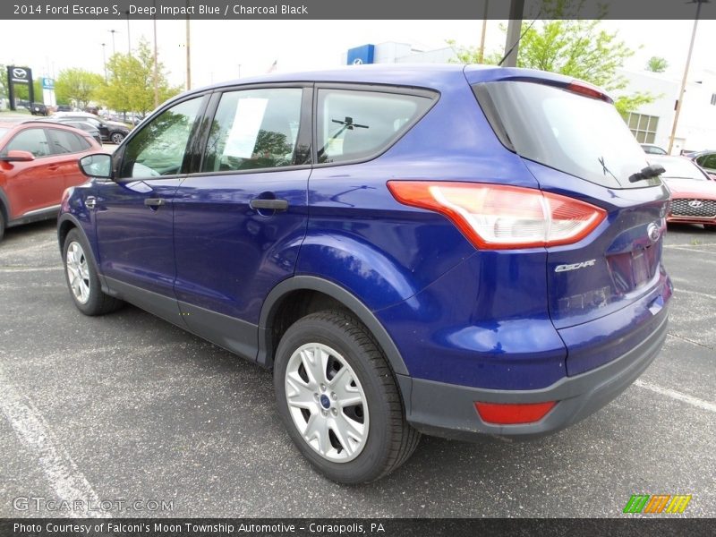 Deep Impact Blue / Charcoal Black 2014 Ford Escape S