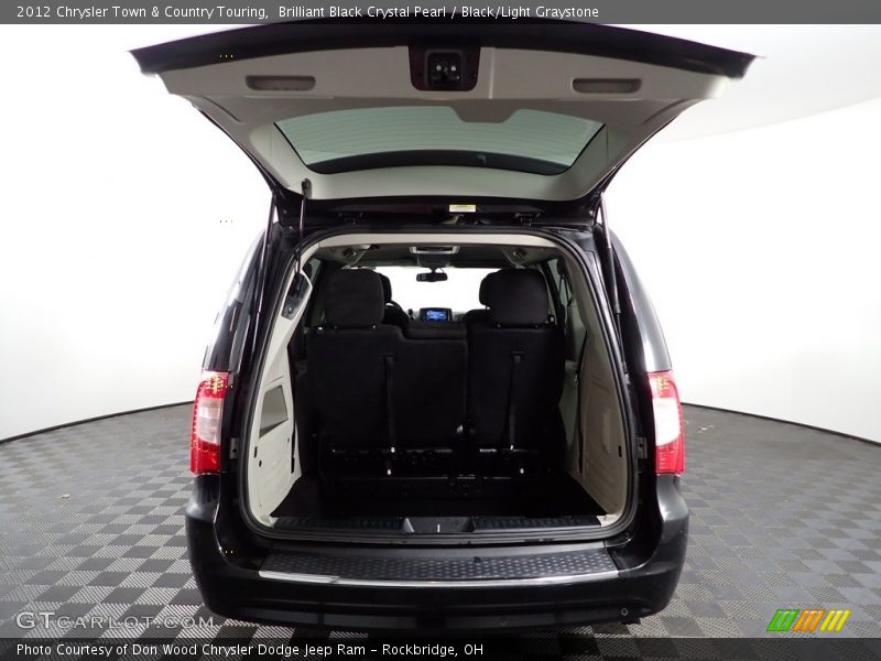 Brilliant Black Crystal Pearl / Black/Light Graystone 2012 Chrysler Town & Country Touring
