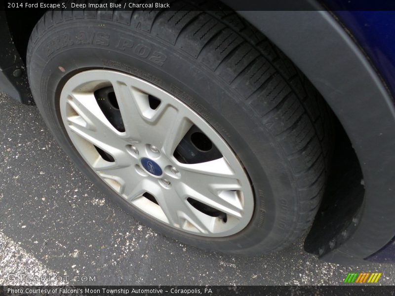 Deep Impact Blue / Charcoal Black 2014 Ford Escape S
