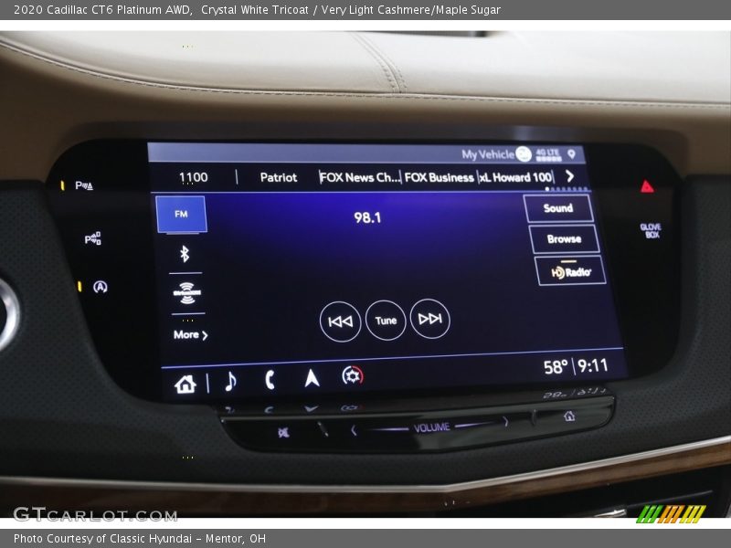 Controls of 2020 CT6 Platinum AWD
