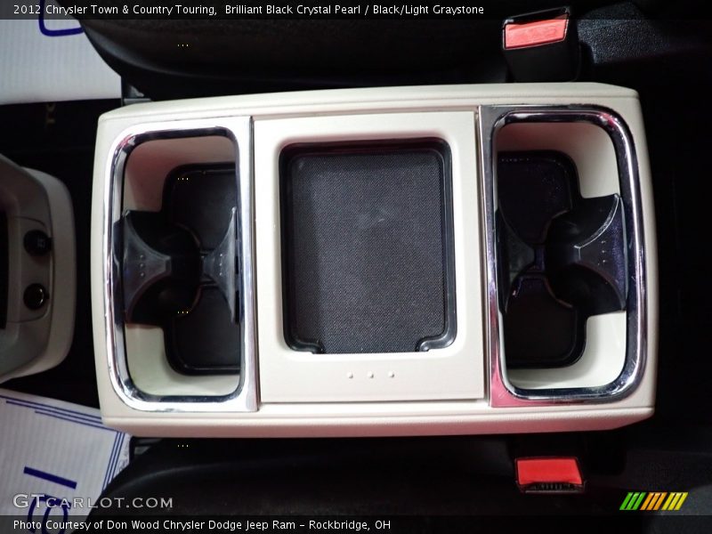 Brilliant Black Crystal Pearl / Black/Light Graystone 2012 Chrysler Town & Country Touring