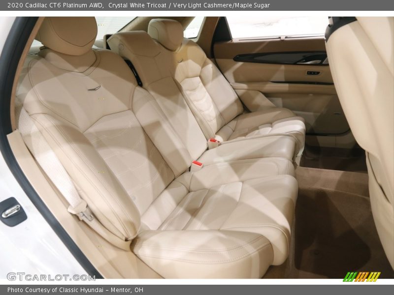 Crystal White Tricoat / Very Light Cashmere/Maple Sugar 2020 Cadillac CT6 Platinum AWD