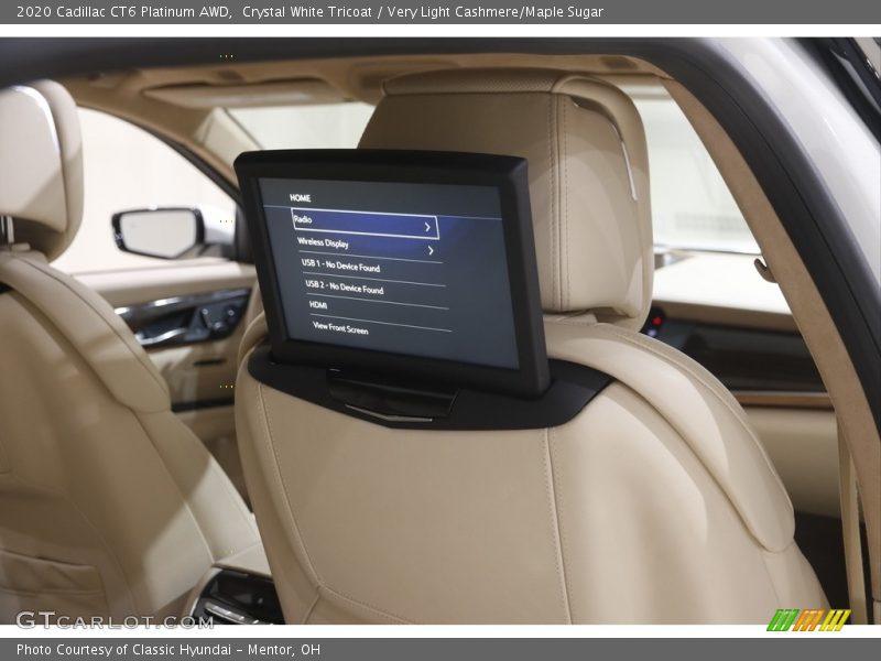Crystal White Tricoat / Very Light Cashmere/Maple Sugar 2020 Cadillac CT6 Platinum AWD