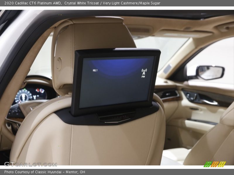 Crystal White Tricoat / Very Light Cashmere/Maple Sugar 2020 Cadillac CT6 Platinum AWD