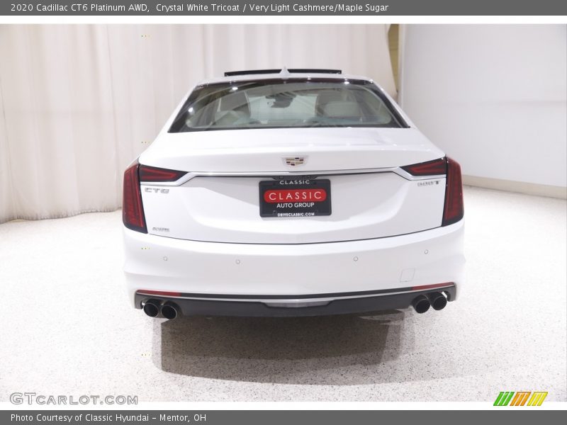 Crystal White Tricoat / Very Light Cashmere/Maple Sugar 2020 Cadillac CT6 Platinum AWD