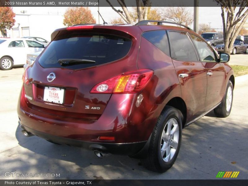 Merlot Metallic / Beige 2009 Nissan Murano S AWD