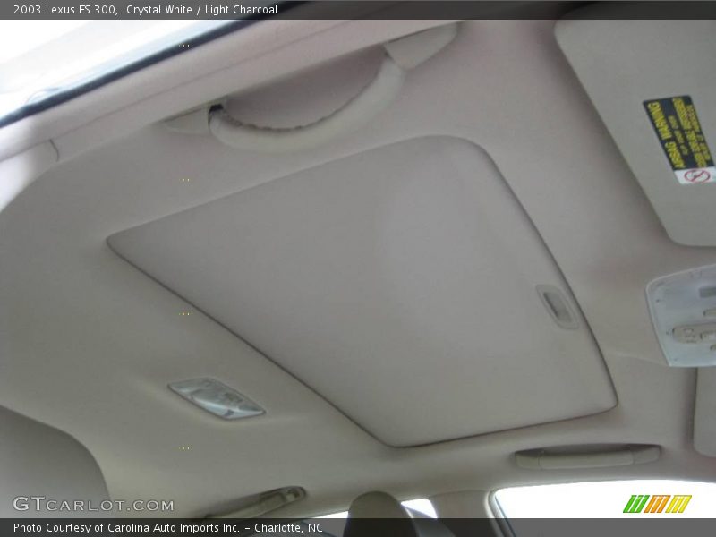 Crystal White / Light Charcoal 2003 Lexus ES 300