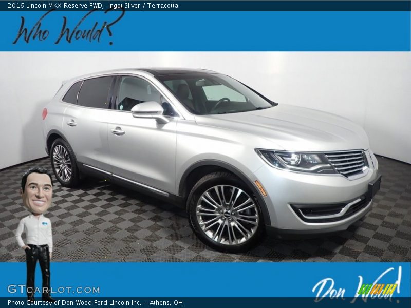 Ingot Silver / Terracotta 2016 Lincoln MKX Reserve FWD