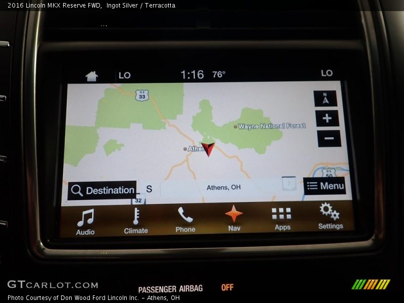 Ingot Silver / Terracotta 2016 Lincoln MKX Reserve FWD