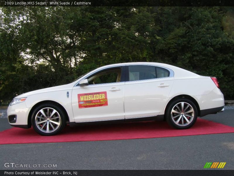 White Suede / Cashmere 2009 Lincoln MKS Sedan