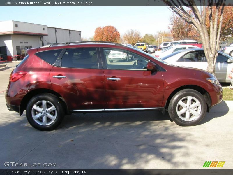 Merlot Metallic / Beige 2009 Nissan Murano S AWD