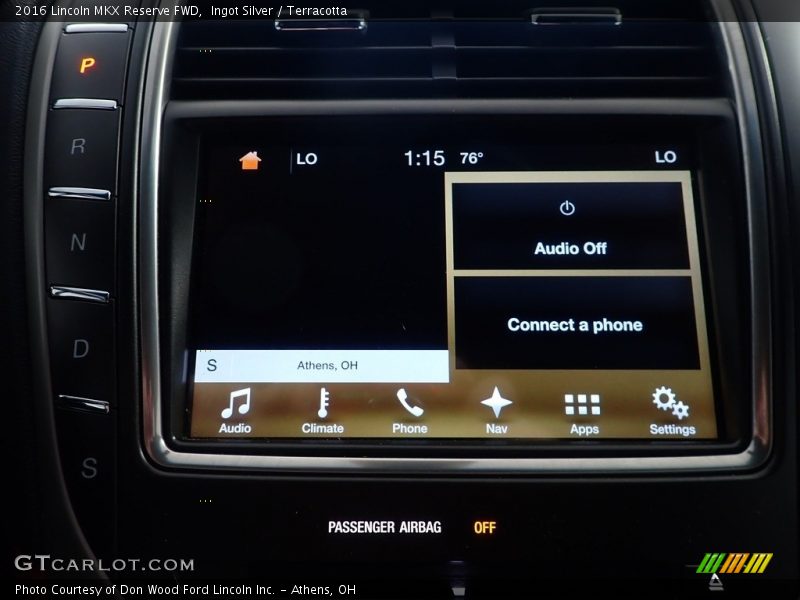Ingot Silver / Terracotta 2016 Lincoln MKX Reserve FWD