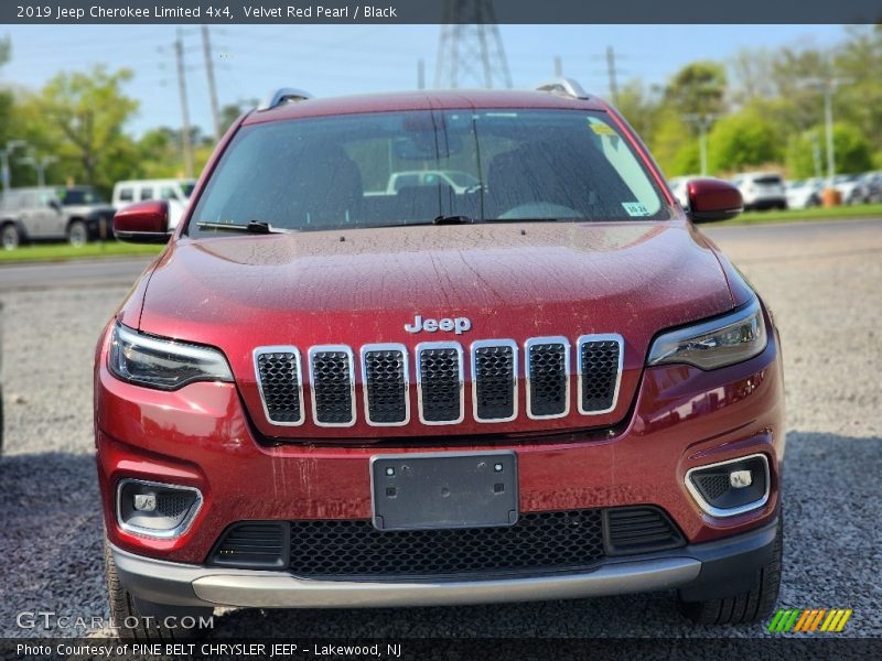 Velvet Red Pearl / Black 2019 Jeep Cherokee Limited 4x4