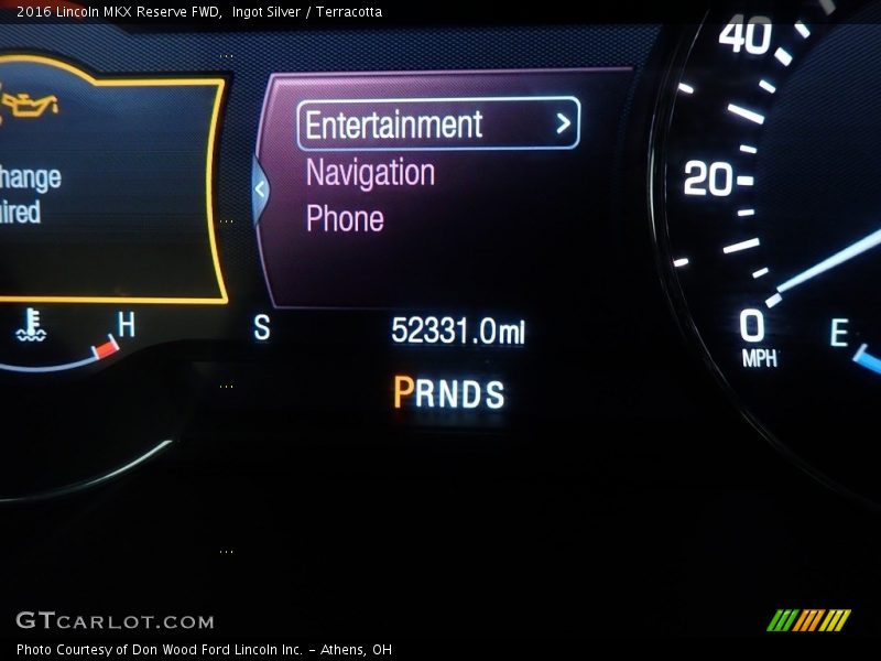 Ingot Silver / Terracotta 2016 Lincoln MKX Reserve FWD