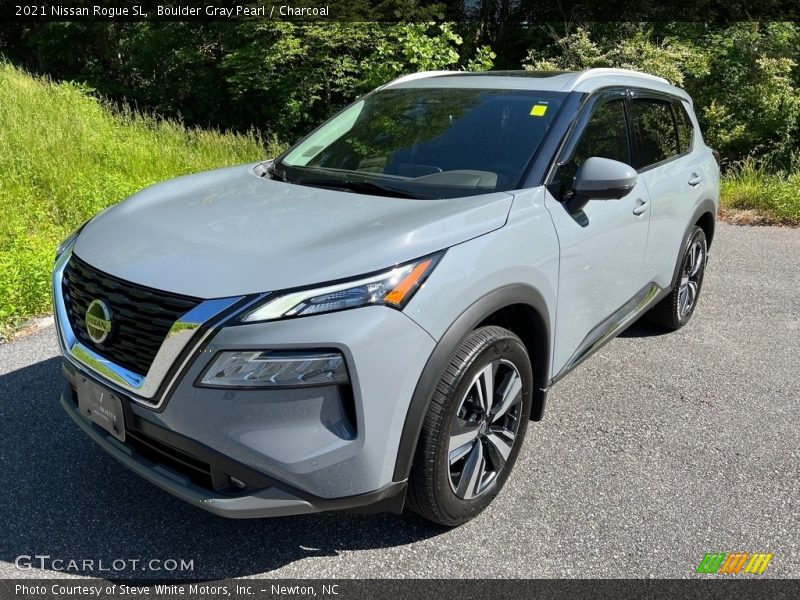 Boulder Gray Pearl / Charcoal 2021 Nissan Rogue SL