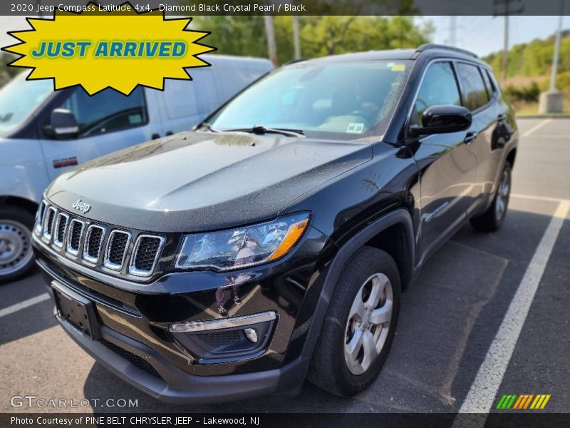 Diamond Black Crystal Pearl / Black 2020 Jeep Compass Latitude 4x4