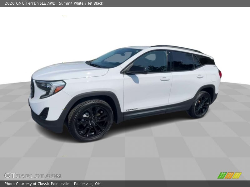 Summit White / Jet Black 2020 GMC Terrain SLE AWD