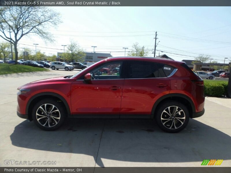 Soul Red Crystal Metallic / Black 2023 Mazda CX-5 S Premium AWD