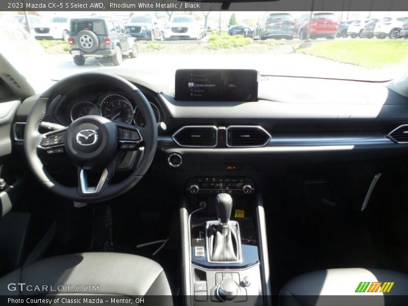 Rhodium White Metallic / Black 2023 Mazda CX-5 S Select AWD