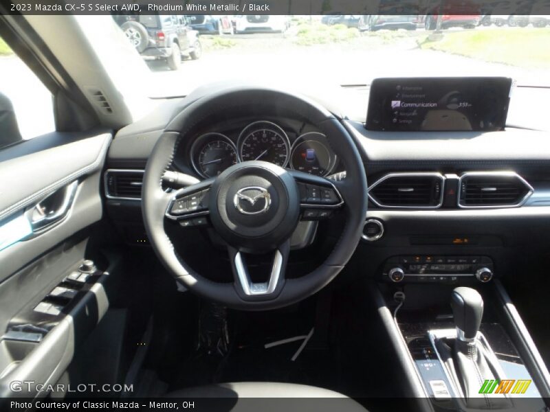 Rhodium White Metallic / Black 2023 Mazda CX-5 S Select AWD