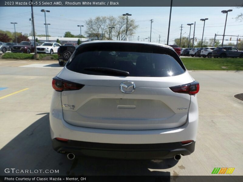 Rhodium White Metallic / Black 2023 Mazda CX-5 S Select AWD
