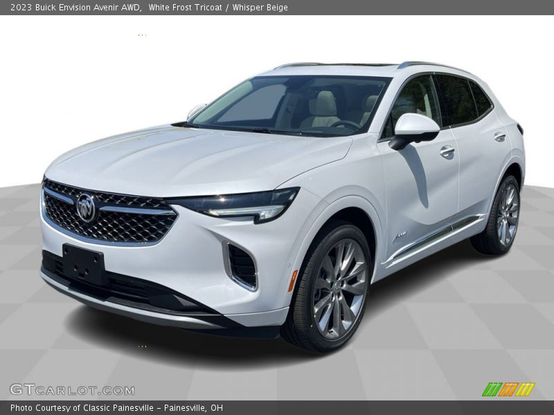White Frost Tricoat / Whisper Beige 2023 Buick Envision Avenir AWD