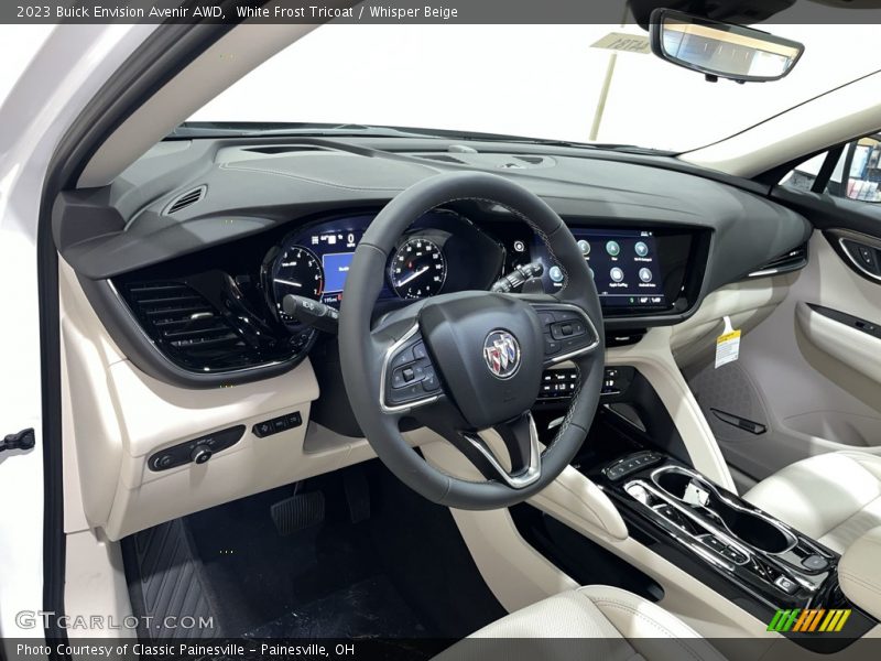White Frost Tricoat / Whisper Beige 2023 Buick Envision Avenir AWD