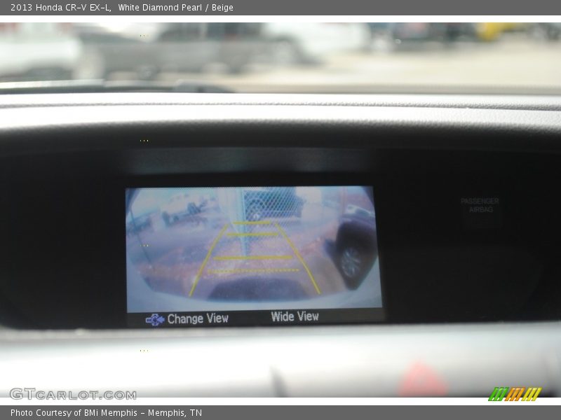White Diamond Pearl / Beige 2013 Honda CR-V EX-L