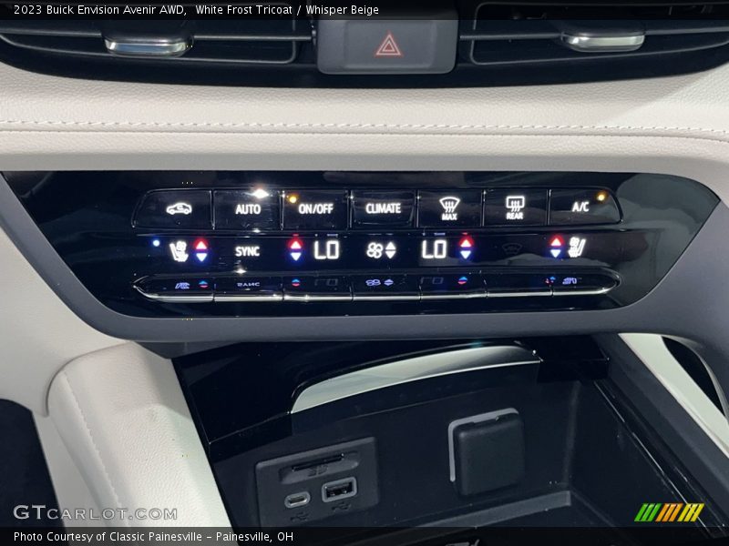 White Frost Tricoat / Whisper Beige 2023 Buick Envision Avenir AWD