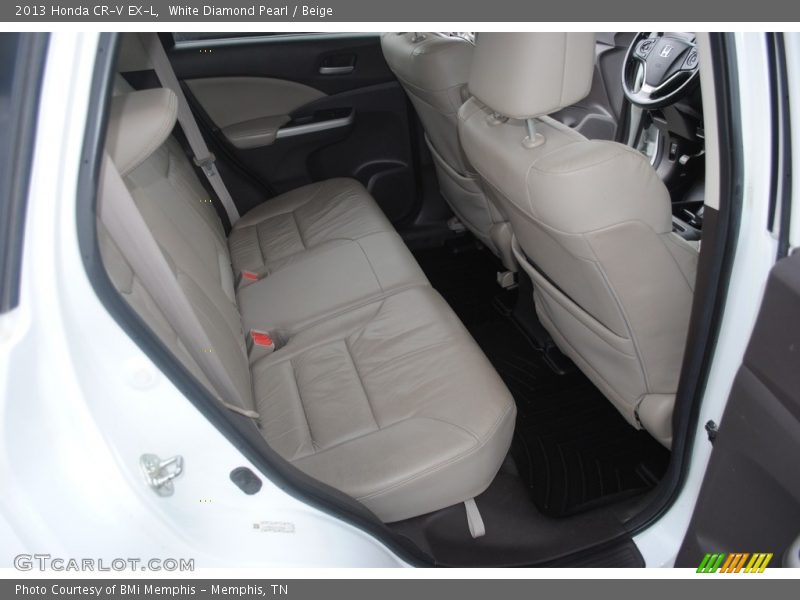 White Diamond Pearl / Beige 2013 Honda CR-V EX-L