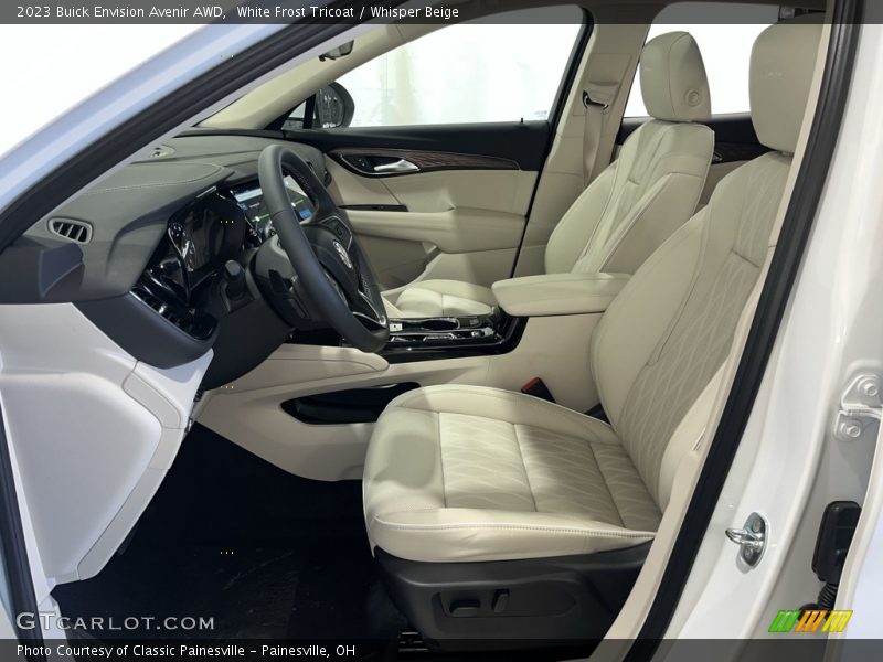 White Frost Tricoat / Whisper Beige 2023 Buick Envision Avenir AWD