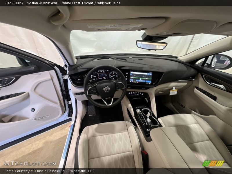 White Frost Tricoat / Whisper Beige 2023 Buick Envision Avenir AWD