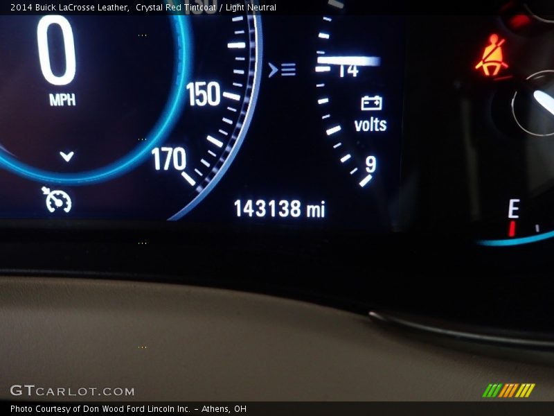 Crystal Red Tintcoat / Light Neutral 2014 Buick LaCrosse Leather